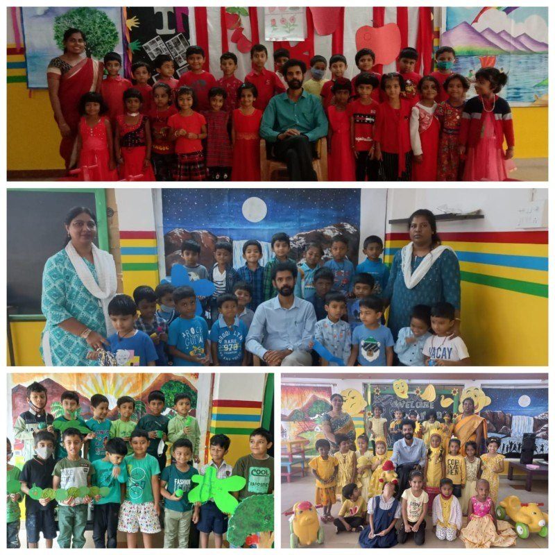 Colours Theme — Kindergarten, July 2022 at VET School JP Nagar